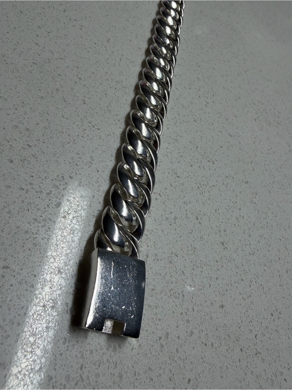 925 Sterling Silver Cuban Link Bracelet 8.75” 15mm Heavy Men’s Box Clasp - Picture 3 of 12